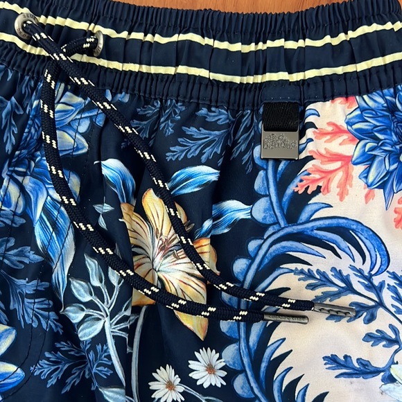 Agua Bendita Swim Trunk Handmade Size 32 Verano Road Collection - Picture 6 of 7